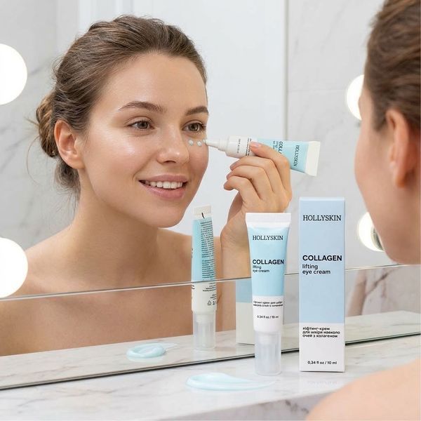 Крем для шкіри навколо очей HOLLYSKIN Collagen з колагеном 10ml 1780762739362 фото
