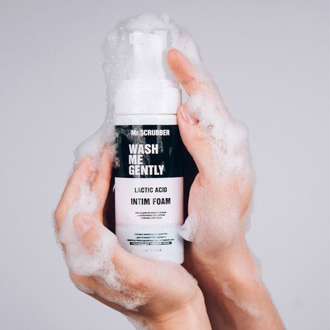 Пінка для інтимної гігієни з молочною кислотою і соком алое вера WASH ME GENTLY Mr.SCRUBBER 150мл IG119 фото