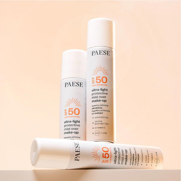 Ультралегкий захисний спрей поверх макіяжу з SPF 50 Paese PS SPF фото