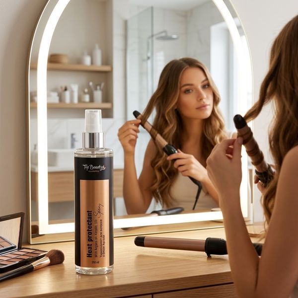 Спрей-термозахист для волосся з олією аргани Top Beauty, 250 мл 1780860647192 фото