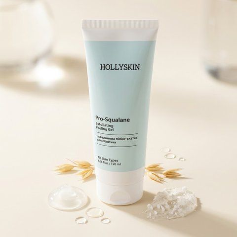 Скваланова скатка-пілінг для обличчя HOLLYSKIN Pro-SQUALANE, 120 мл 1780764547766 фото