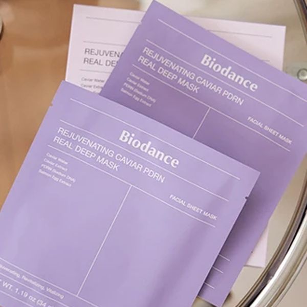 Гідрогелева маска для відновлення, зволоження та пружності Rejuvenating Caviar PDRN Real Deep Mask Biodance 1781427919733 фото