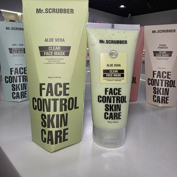 Очищувальна маска проти тьмяності та припухлостей Clear Face Control Mr.SCRUBBER, 100 г 1780772329302 фото