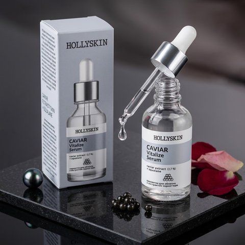 HOLLYSKIN Caviar Сироватка для обличчя з екстрактом чорної ікри 30мл 1780760413502 фото