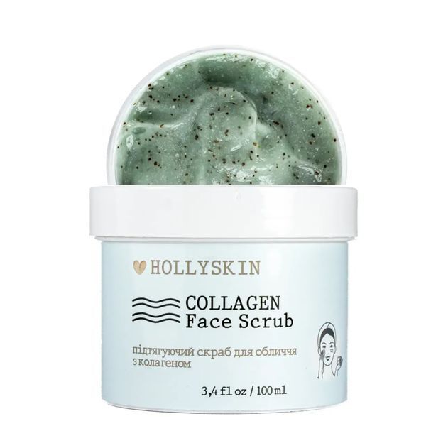 Скраб для обличчя HOLLYSKIN Collagen Face Scrub з колагеном 100 мл 1780762878518 фото