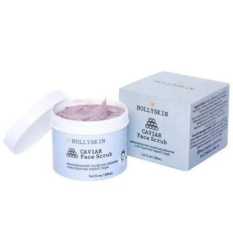 Скраб для обличчя HOLLYSKIN Caviar Face Scrub з екстрактом чорної ікри 100мл 1780763056002 фото