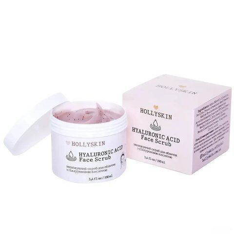 Скраб для обличчя HOLLYSKIN Hyaluronic Acid Face Scrub з гіалуроновою кислотою 100мл 1780763187680 фото