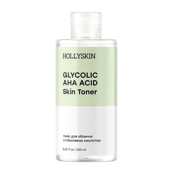 Тонік для обличчя HOLLYSKIN Glycolic AHA Acid з гліколевою кислотою 250 мл 1780761244054 фото