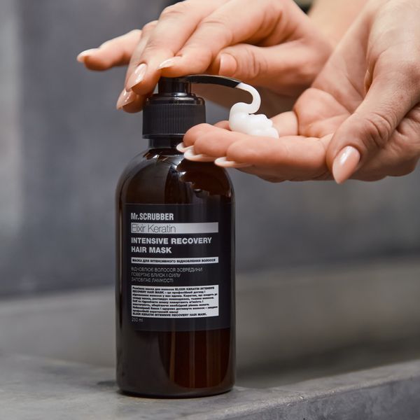 Маска для покращення стану пошкодженого волосся Elixir Keratin Mr.SCRUBBER, 250 мл 1780774938522 фото