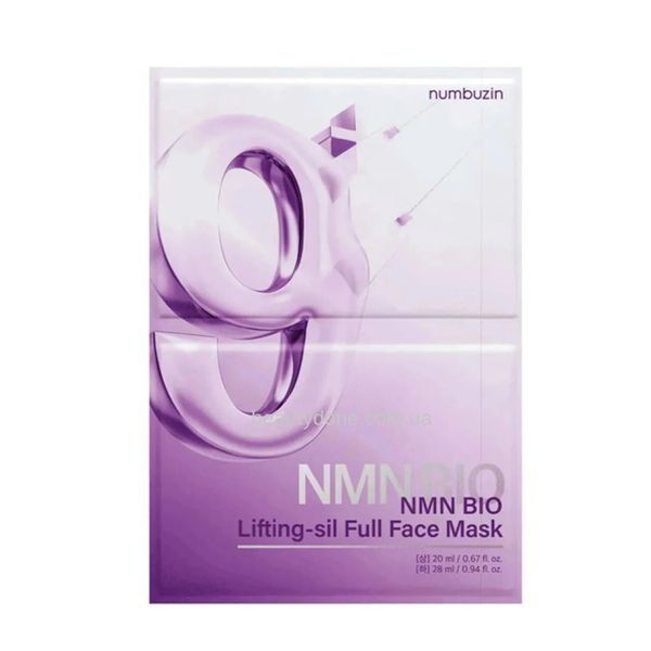 numbuzin Ліфтинг-маска для обличчя No.9 NAD+ BIO Lifting Full Cover Facial Mask, 1 шт. No.9 NAD+ BIO Lifting Full Cover Facial Mask фото