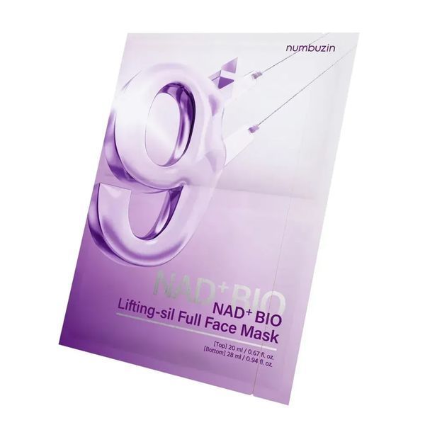 numbuzin Ліфтинг-маска для обличчя No.9 NAD+ BIO Lifting Full Cover Facial Mask, 1 шт. No.9 NAD+ BIO Lifting Full Cover Facial Mask фото