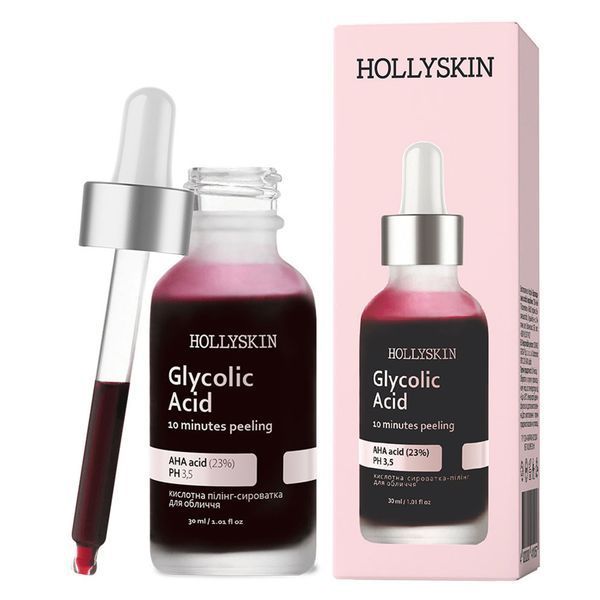 Кислотна сироватка-пілінг для обличчя HOLLYSKIN Glycolic Acid 30 мл 1787738906665 фото