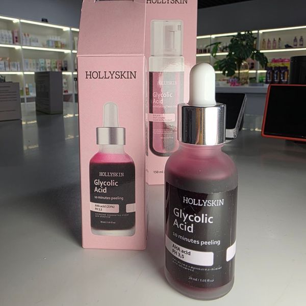 Кислотна сироватка-пілінг для обличчя HOLLYSKIN Glycolic Acid 30 мл 1787738906665 фото