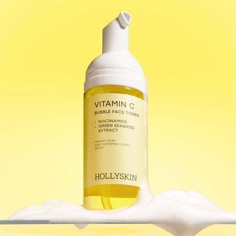 Пінний тонер HOLLYSKIN Vitamin C для підтримки сяйва шкіри 150 мл 1780763923656 фото