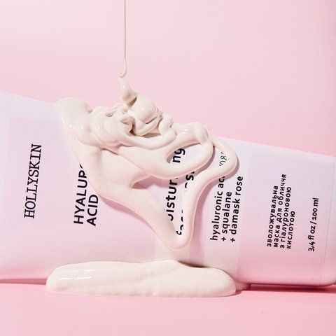 Зволожувальна маска для обличчя HOLLYSKIN Hyaluronic Acid з гіалуроновою кислотою 100 мл 1780765979601 фото