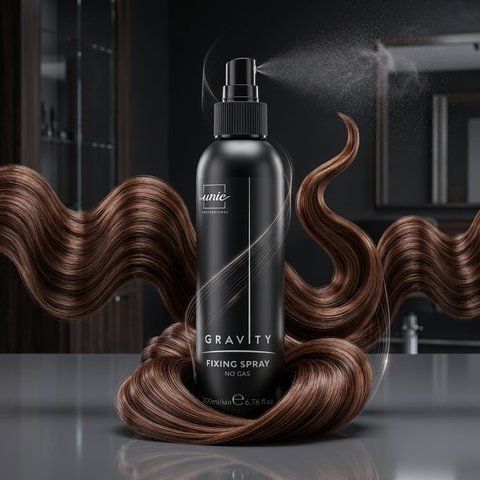 Рідкий лак для волосся сильної фіксації UNIC Gravity Fixing Spray 200мл 1790329928850 фото