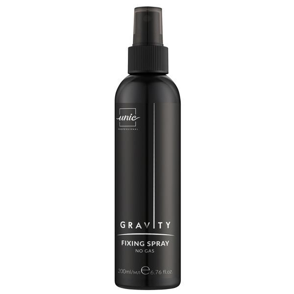 Рідкий лак для волосся сильної фіксації UNIC Gravity Fixing Spray 200мл 1790329928850 фото