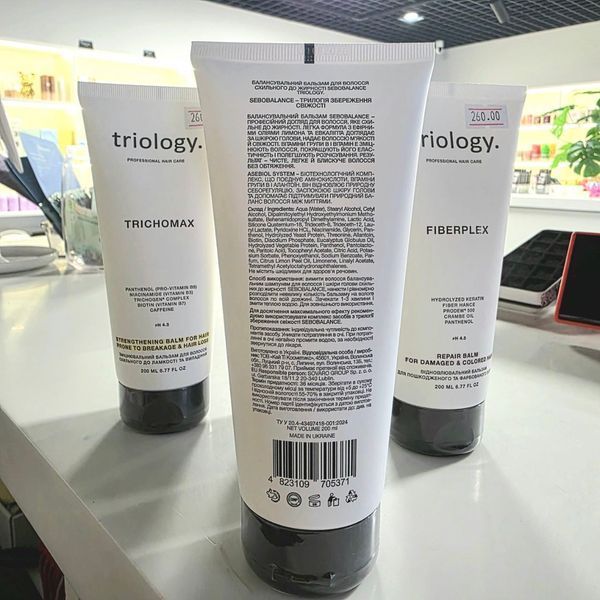 Балансувальний бальзам для волосся, схильного до жирності Sebobalance Triology 200 мл 1780680328104 фото