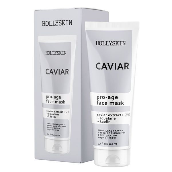 Омолоджувальна маска для обличчя HOLLYSKIN Caviar з екстрактом чорної ікри 1,2% 100мл 1780766170735 фото